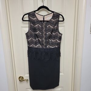 LOFT Black Lace Dress
